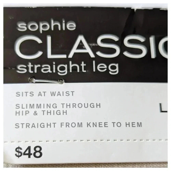 LIZ CLAIBORNE NWT Sophie Straight Leg Pants Sze 18 - Picture 6 of 9